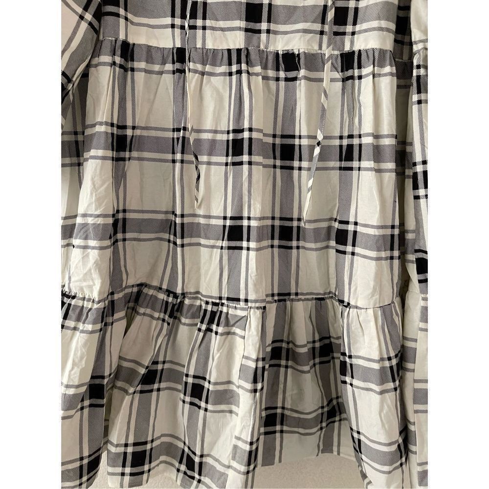 Never worn‎ ASOS plaid tiered dress - Picture 6 of 7